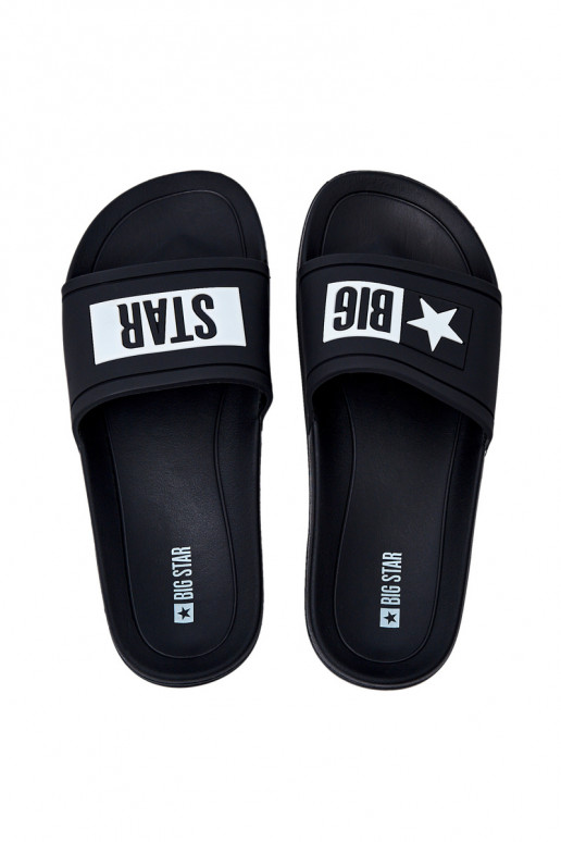 Men's Big Star Rubber Flip Flops Black DD174699 Men's Big Star Rubber Flip Flops Black DD174699