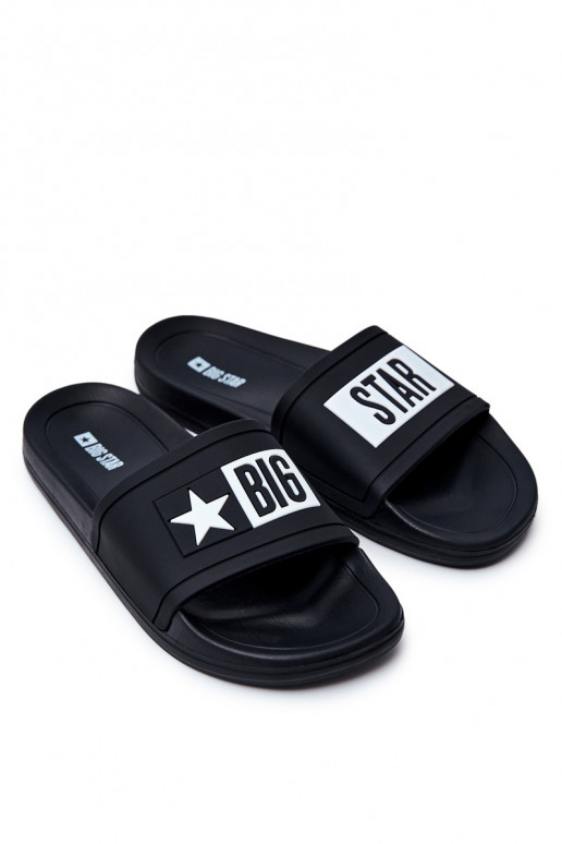 Men's Big Star Rubber Flip Flops Black DD174699 Men's Big Star Rubber Flip Flops Black DD174699