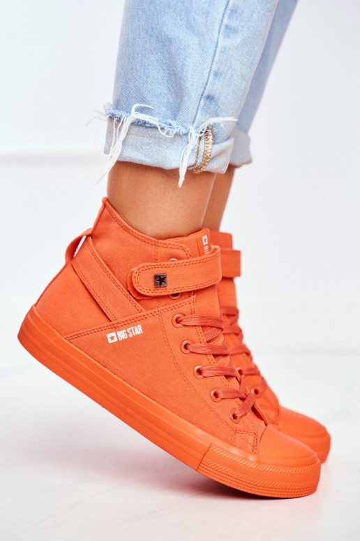 Women's High Sneakers Big Star FF274583 Orange