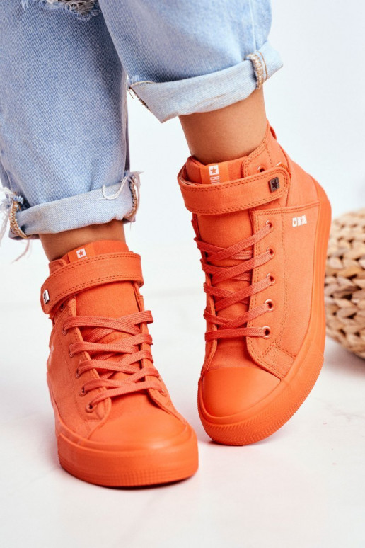 Women's High Sneakers Big Star FF274583 Orange