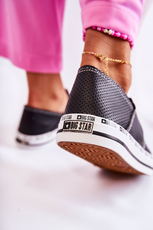 Women's Big Star Openwork Sneakers Black FF274023