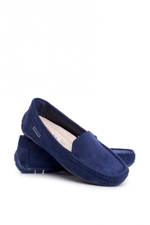 Women s Loafers Suede Navy Blue Morreno