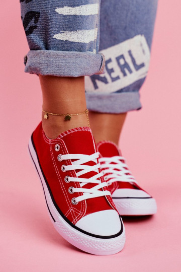 Classic Women's Sneakers Red Omerta 2