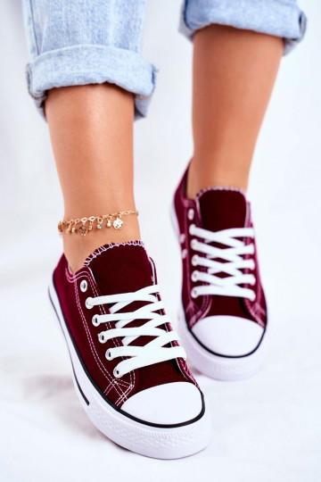 Women's Classic Sneakers Burgundy Omerta 2