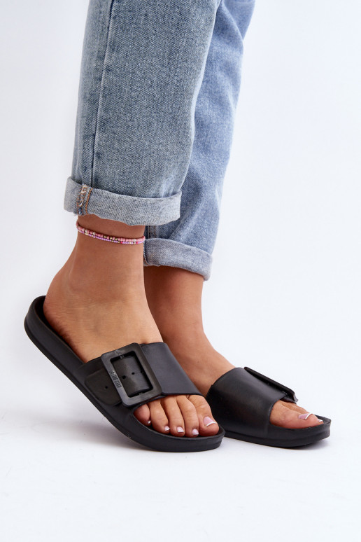 Women's Slides Big Star Black FF274A389