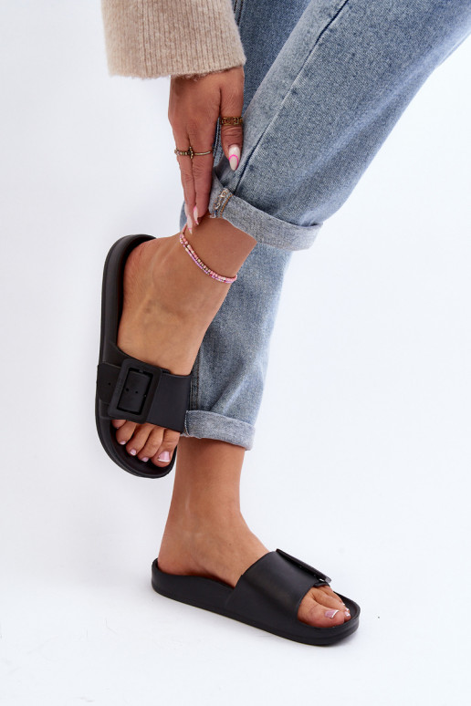 Women's Slides Big Star Black FF274A389