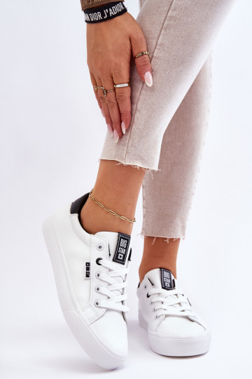 Women's Leather Sneakers Big Star EE274312 White-Black 2