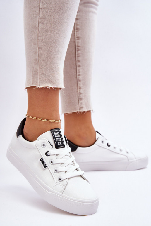 Women's Leather Sneakers Big Star EE274312 White-Black