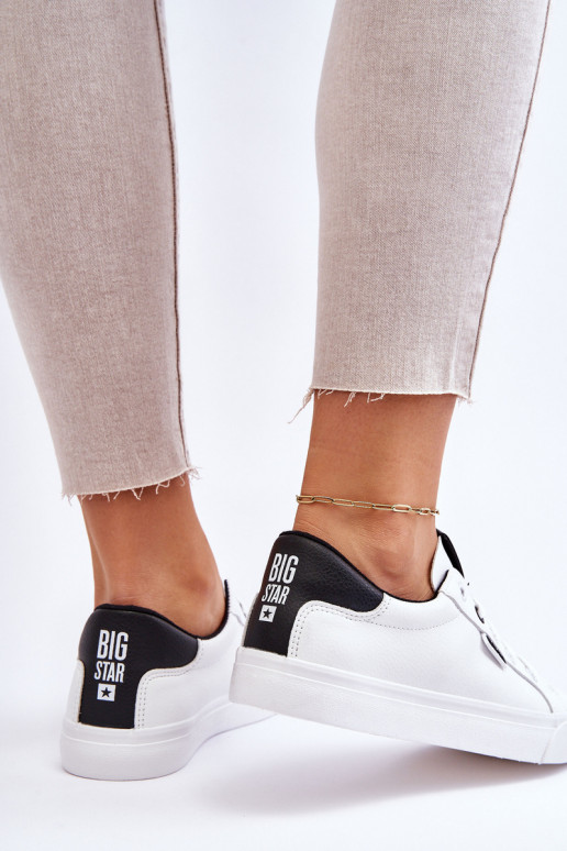 Women's Leather Sneakers Big Star EE274312 White-Black