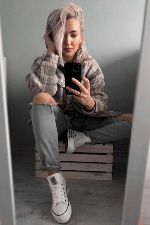 Women's Sneakers Big Star White GG274013