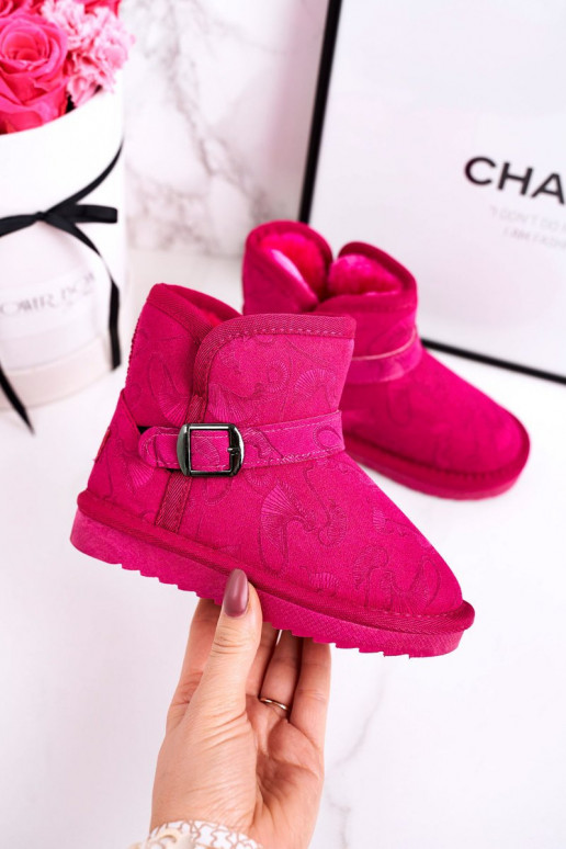 Children's Snow Boots With Fur Fuchsia Kawai Children's Snow Boots With Fur Fuchsia Kawai