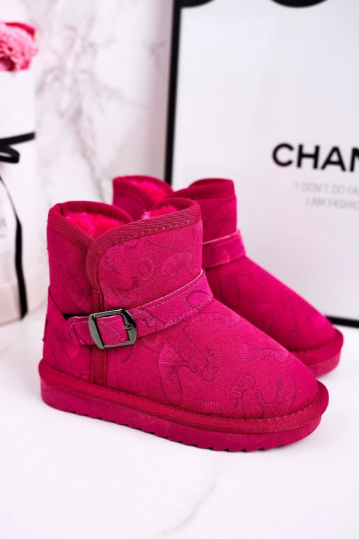 Children's Snow Boots With Fur Fuchsia Kawai Children's Snow Boots With Fur Fuchsia Kawai