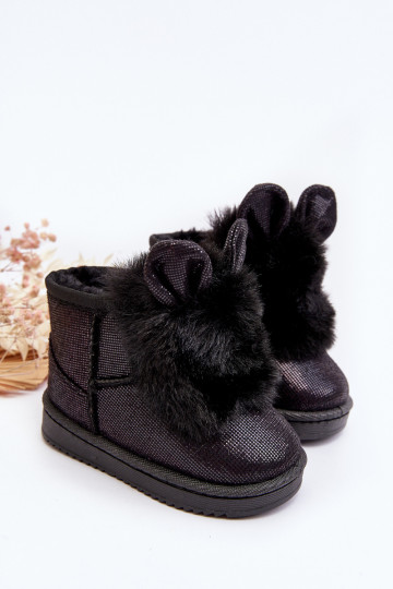 Children's Snow Boots with Furry Ears Black Betty 2