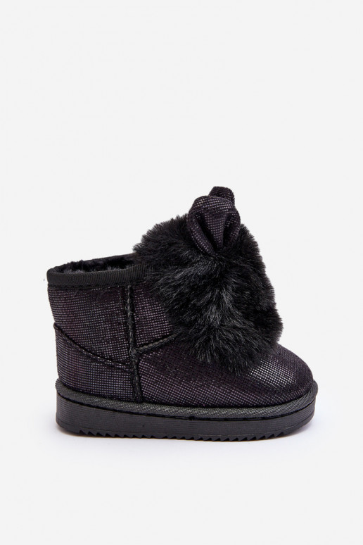Children's Snow Boots with Furry Ears Black Betty Children's Snow Boots with Furry Ears Black Betty