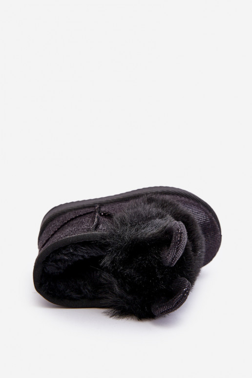 Children's Snow Boots with Furry Ears Black Betty Children's Snow Boots with Furry Ears Black Betty