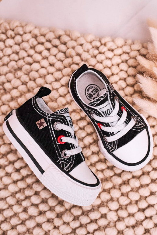 Children's Classic Low Sneakers BIG STAR HH374194 Black Children's Classic Low Sneakers BIG STAR HH374194 Black