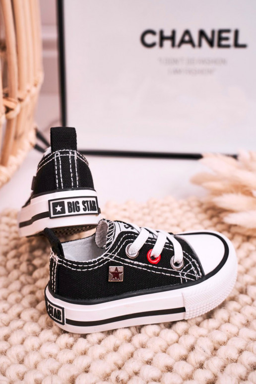 Children's Classic Low Sneakers BIG STAR HH374194 Black Children's Classic Low Sneakers BIG STAR HH374194 Black