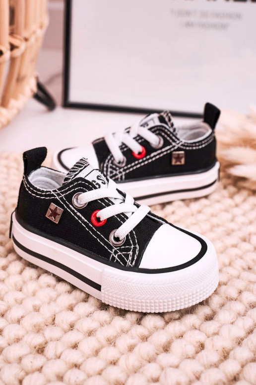 Children's Classic Low Sneakers BIG STAR HH374194 Black Children's Classic Low Sneakers BIG STAR HH374194 Black