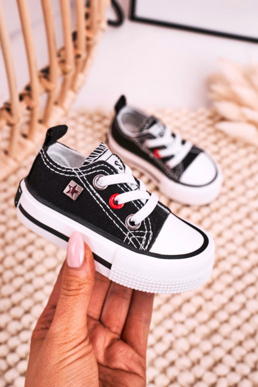 Children's Classic Low Sneakers BIG STAR HH374194 Black Children's Classic Low Sneakers BIG STAR HH374194 Black