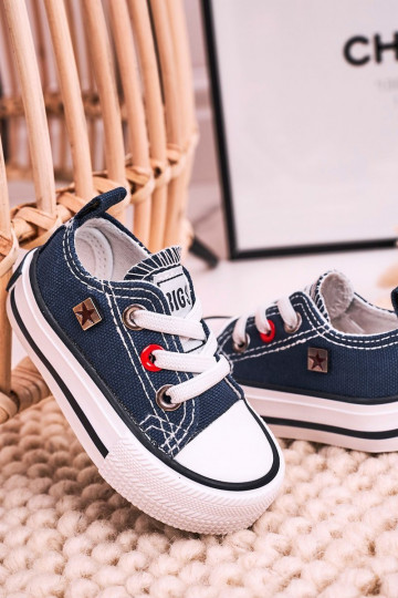 Children's Classic Low Sneakers BIG STAR HH374195 Navy 2