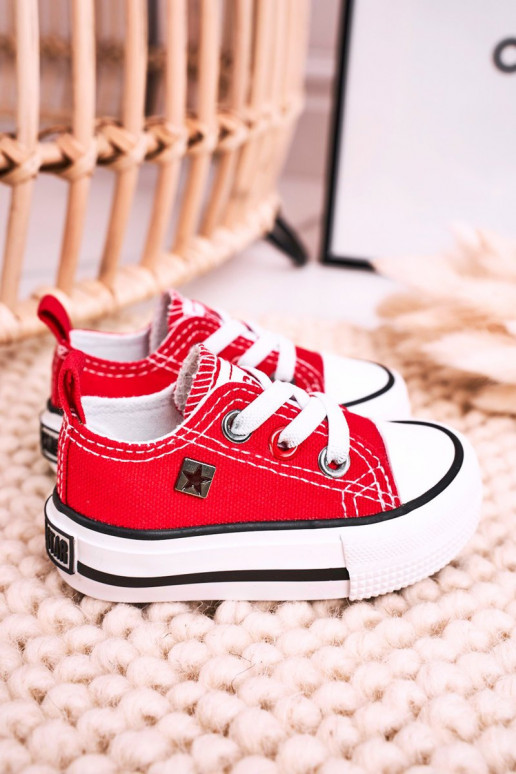 Children's Classic Low Sneakers BIG STAR HH374196 Red