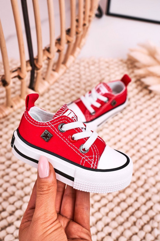 Children's Classic Low Sneakers BIG STAR HH374196 Red