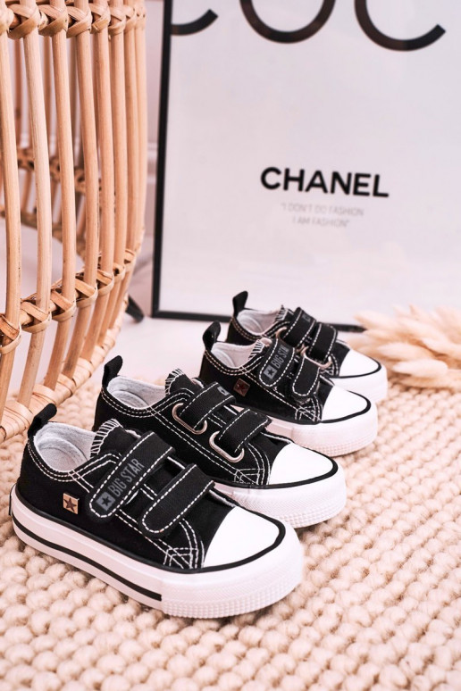 Children's Velcro Sneakers BIG STAR HH374200 Black Children's Velcro Sneakers BIG STAR HH374200 Black