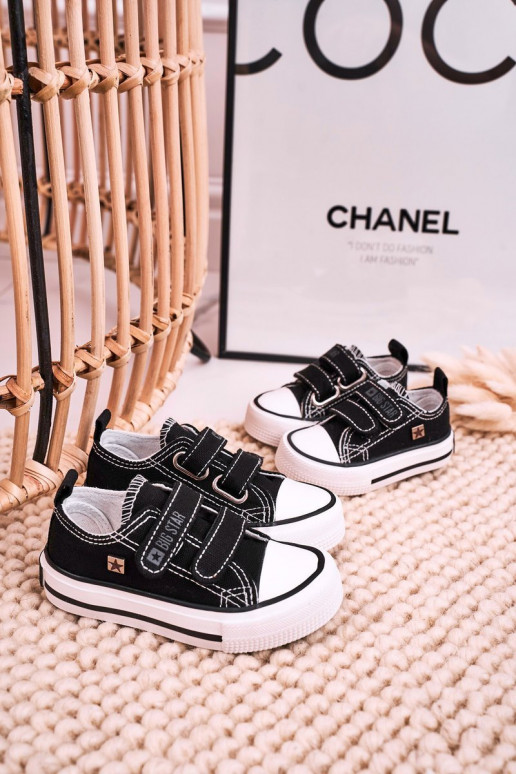Children's Velcro Sneakers BIG STAR HH374200 Black Children's Velcro Sneakers BIG STAR HH374200 Black