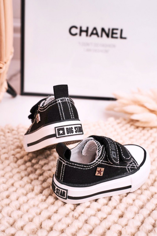 Children's Velcro Sneakers BIG STAR HH374200 Black Children's Velcro Sneakers BIG STAR HH374200 Black
