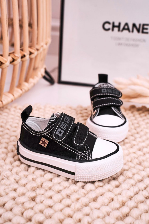 Children's Velcro Sneakers BIG STAR HH374200 Black Children's Velcro Sneakers BIG STAR HH374200 Black