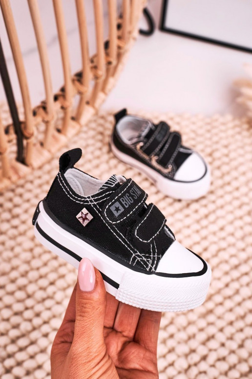 Children's Velcro Sneakers BIG STAR HH374200 Black Children's Velcro Sneakers BIG STAR HH374200 Black