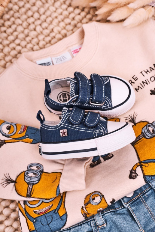 Children's Velcro Sneakers BIG STAR HH374201 Navy Blue Children's Velcro Sneakers BIG STAR HH374201 Navy Blue