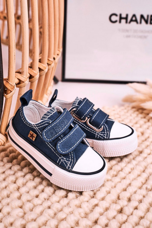 Children's Velcro Sneakers BIG STAR HH374201 Navy Blue Children's Velcro Sneakers BIG STAR HH374201 Navy Blue