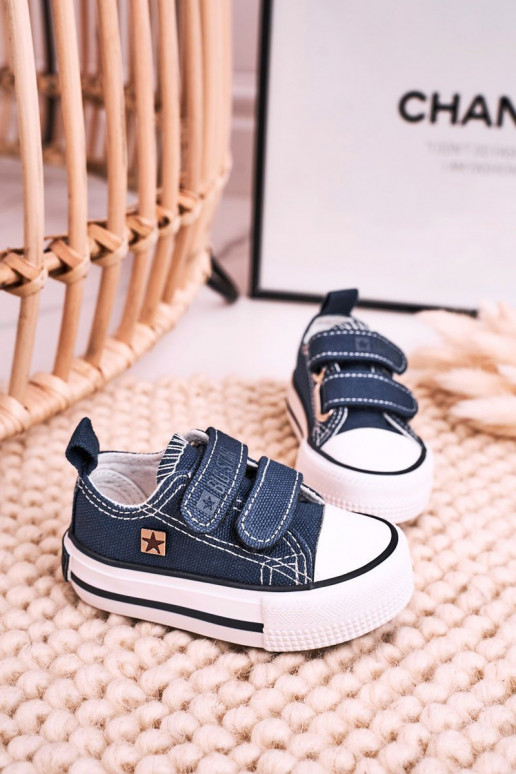 Children's Velcro Sneakers BIG STAR HH374201 Navy Blue Children's Velcro Sneakers BIG STAR HH374201 Navy Blue