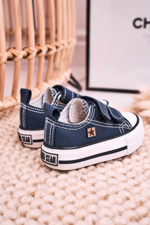 Children's Velcro Sneakers BIG STAR HH374201 Navy Blue Children's Velcro Sneakers BIG STAR HH374201 Navy Blue