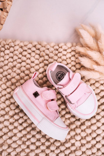 Children's Velcro Sneakers BIG STAR HH374203 Pink 2