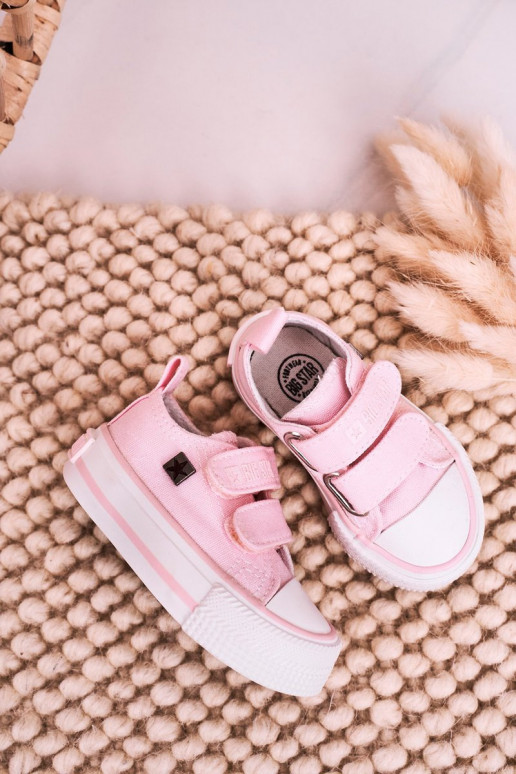 Children's Velcro Sneakers BIG STAR HH374203 Pink Children's Velcro Sneakers BIG STAR HH374203 Pink