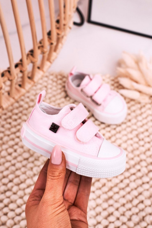 Children's Velcro Sneakers BIG STAR HH374203 Pink Children's Velcro Sneakers BIG STAR HH374203 Pink