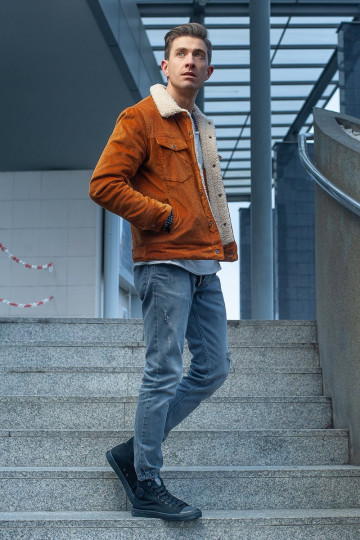 Men's Classic High Sneakers BIG STAR FF174550 Black 2