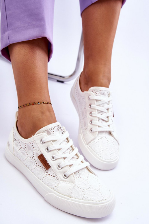 Women's Lace Sneakers BIG STAR W274925 White