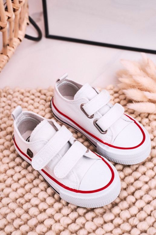 Children's Velcro Sneakers BIG STAR HH374199 White Children's Velcro Sneakers BIG STAR HH374199 White
