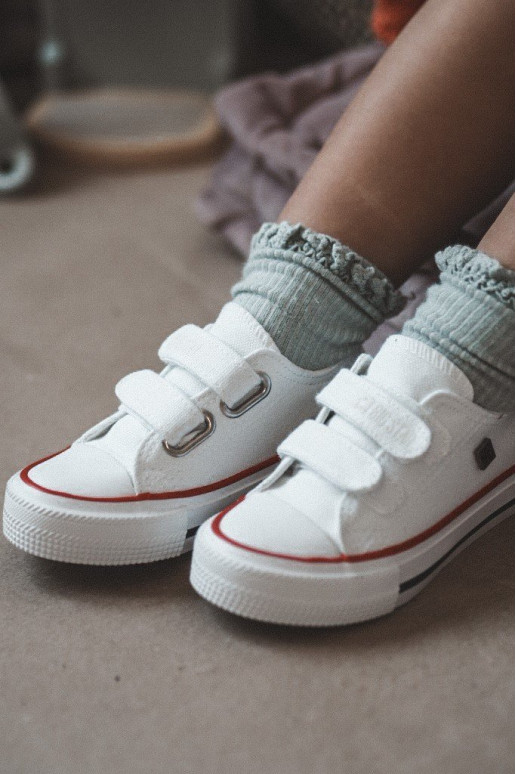Children's Velcro Sneakers BIG STAR HH374199 White Children's Velcro Sneakers BIG STAR HH374199 White
