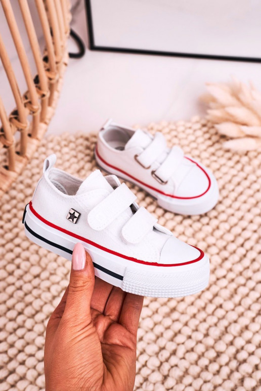 Children's Velcro Sneakers BIG STAR HH374199 White Children's Velcro Sneakers BIG STAR HH374199 White
