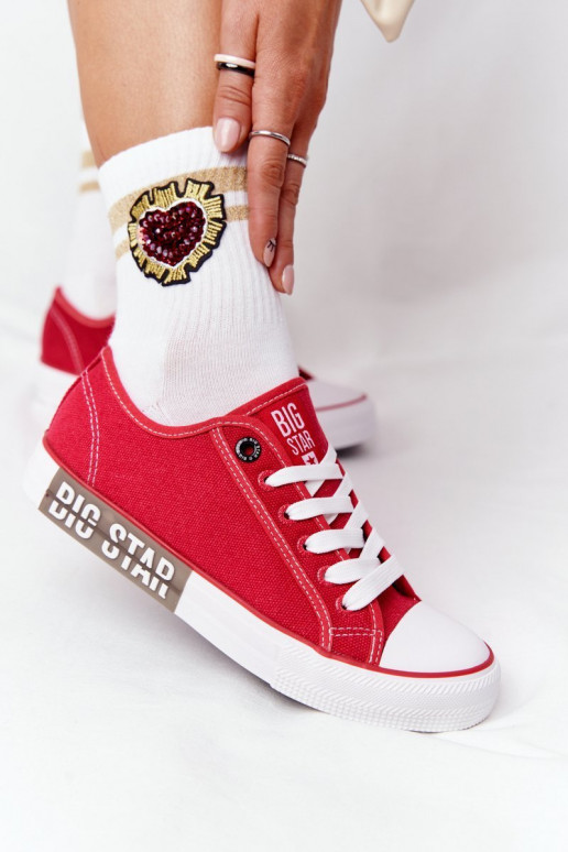 Women's Sneakers BIG STAR HH274115 Red Women's Sneakers BIG STAR HH274115 Red