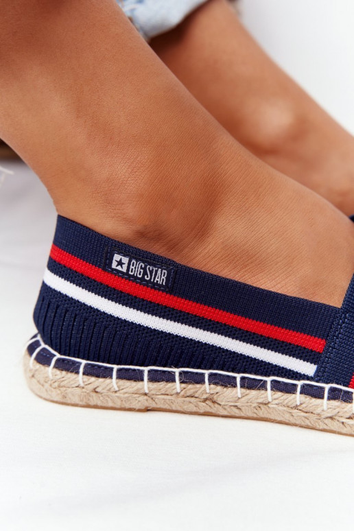 Espadrilles On A Braided Sole Big Star HH274483 Navy Blue