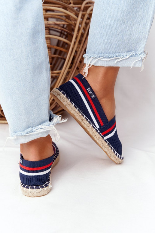 Espadrilles On A Braided Sole Big Star HH274483 Navy Blue