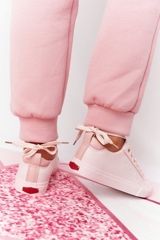 Women's Leather Sneakers CROSS JEANS HH2R4004C Pink Women's Leather Sneakers CROSS JEANS HH2R4004C Pink