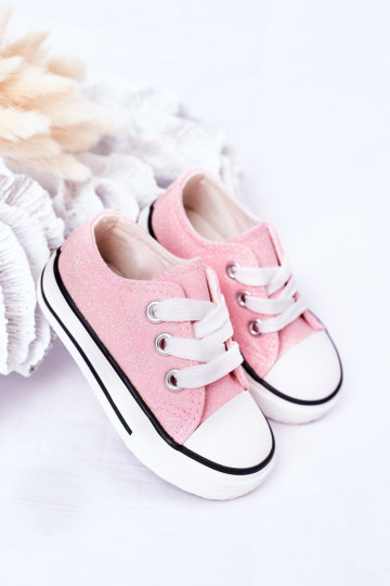 Children's Glitter Sneakers Pink Bling-Bling 2