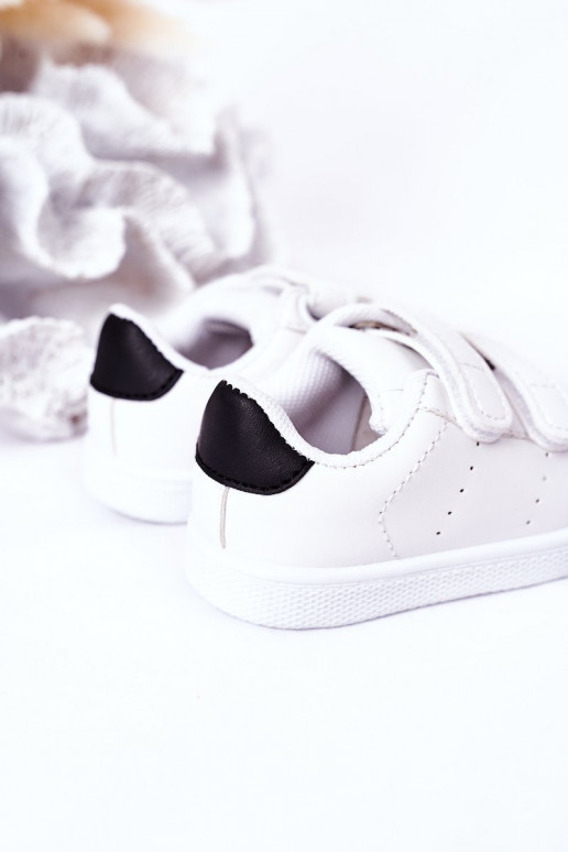 Children's Sneakers With Velcro White-Black California