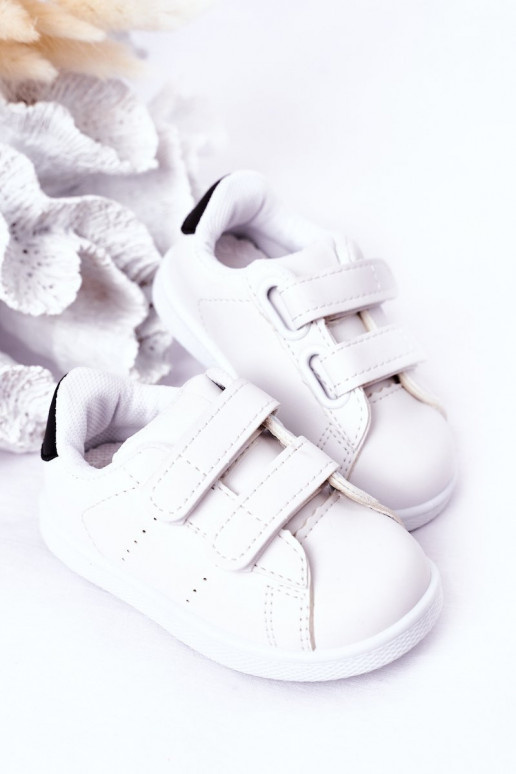 Children's Sneakers With Velcro White-Black California